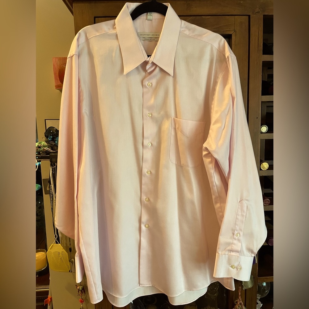Geoffrey Beene pink dress shirt XL